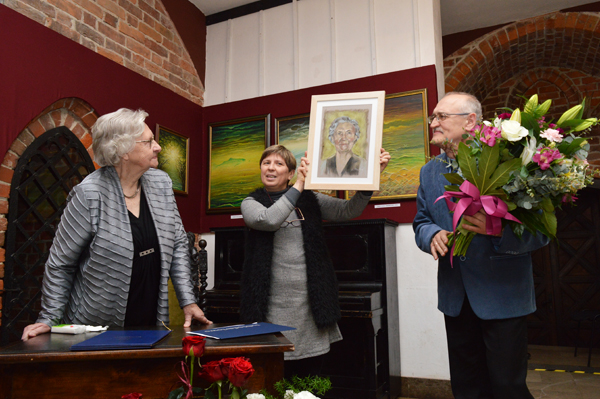 Zdjęcie z&nbsp;benefisu Brygidy Jerzewskiej