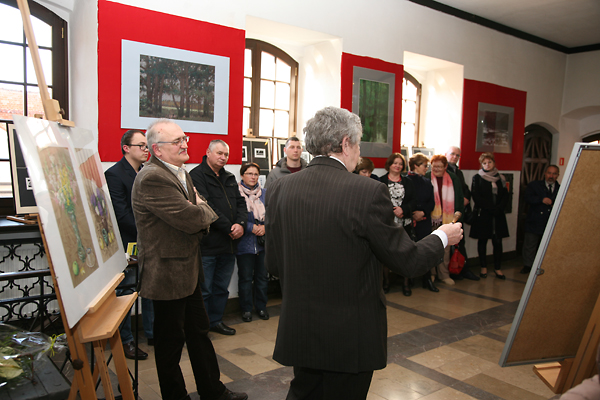 Zdjęcie z&nbsp;otwarcia wystawy Kazimierza Babkiewicza