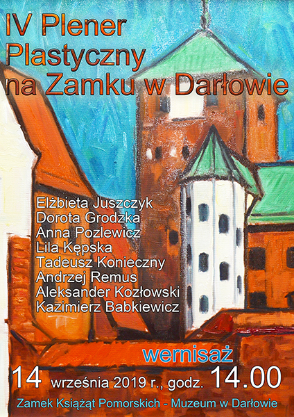 Plakat IV Pleneru Plastycznego na Zamku w&nbsp;Darłowie