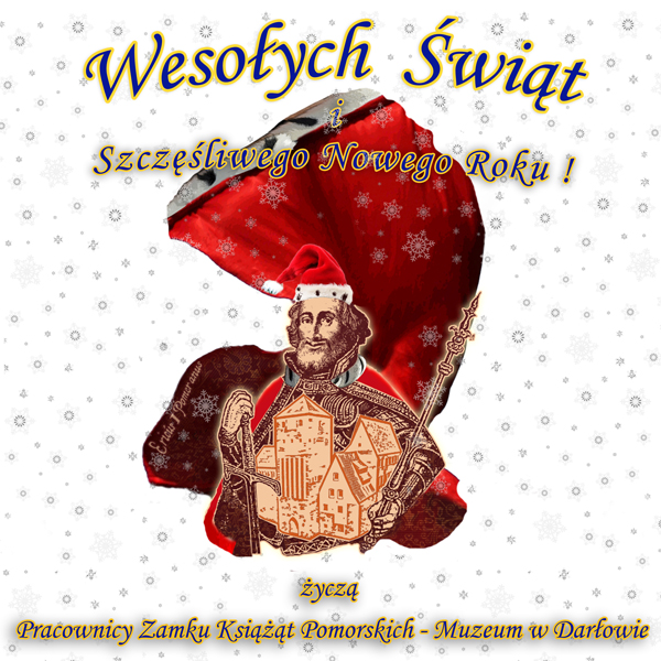 Karta pocztowa z&nbsp;życzeniami na święta Bożego Narodzenia i&nbsp;Nowy Rok